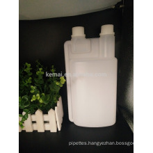 1L Twin Neck Measuring Plastic Dosing Bottle with tamper-proof cap